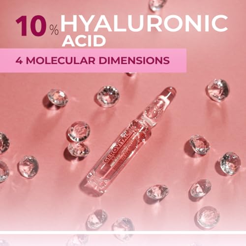 Gerovital H3 Evolution Perfect Look 10% Hyaluronic Acid 4D Concentrated Anti-Wrinkle Facial Serum with Instant Optical Effect, Moisturizing and Plumping 10 x 2 ml