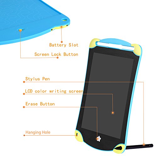 LCD Writing Tablet,8.5 inch Colorful Graphics Drawing Writing Tablet Board for Kids School Office Memo Notes Handwriting Pad with Stylus