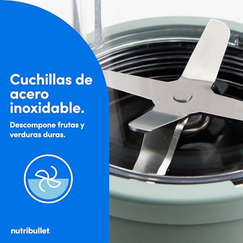 Pro 900 - Batidora Personal Multifunción, Blender Frutas y Verduras, Diseño Compacto, Fácil de Usar y Limpieza Rápida, Extracción de Nutrientes, 900W, Mineral Verde Oliva (NB904MAJD)