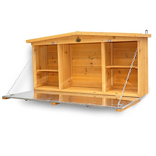 Habau Wandschrank mit Arbeitsplatte, Gelb, 117 x 27 x 50 cm