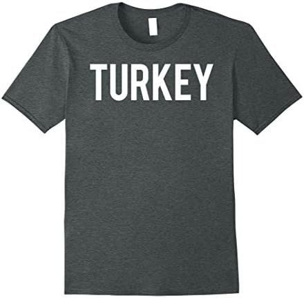 Mens Turkey T Shirt Cool turkish country fan funny cheap gift tee XL Dark Heather