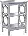 Convenience Concepts Omega End Table with Shelves, 15.75