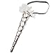 Aiernuo Silver Shiny Unicorn Horn Glitter Elastic Headband Spiral Unicorn Horn for Cosplay Costume Decor