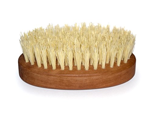 Cebra ethical skincare - Handmade Beard Brush - with Sisal Bristles - ergonomic grip - 100% vegan