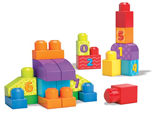 Mega bloks 1-2-3 count! bag - packaging colors may vary