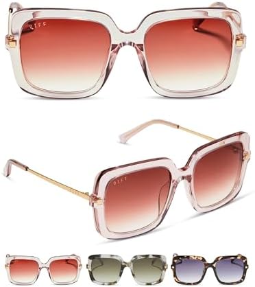 DIFF Goldie Oversized Frameless Cat Eye Sunglasses for Women  display picture 1