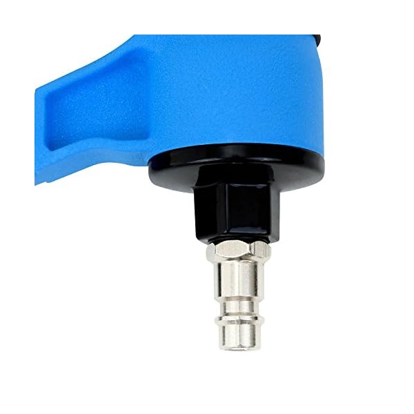 MONZANAÂ® Drucklufttacker 2in1 1/4' 7,5bar FÃ¼llstandsanzeige Koffer inkl. Klammern und NÃ¤gel Druckluftnagler KlammergerÃ¤t – Bild 5