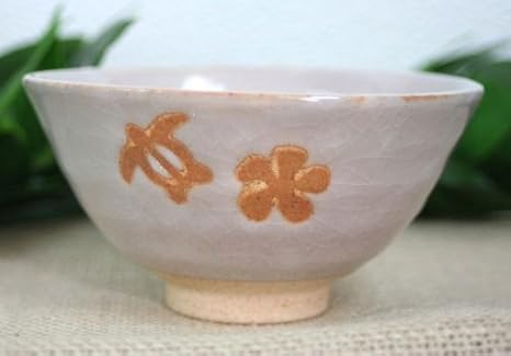 Amazon Co Jp ハワイアン 雑貨 和陶器 お茶碗 Mahanaシリーズ ホヌ ピンク ハワイ雑貨 お土産 ホーム キッチン