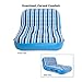 Aqua Ultra Comfort Pool Lounger, Lake Raft, Two 2-Person Lake-Ocean-Pool Float, Heavy Duty, X-Large, Navy/White Stripe