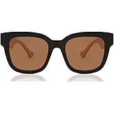 Gucci Women's Oversized Square Sunglasses, Black-Pink-Brown, One Size