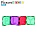 PicassoTiles PT27 Magnetic Building Blocks Alphabet Toy Set Magnet Tiles Construction Toys 3D Clear Color Stacking Block Toy STEM Playboard, Learning by Playing, Creativity Beyond Imagination