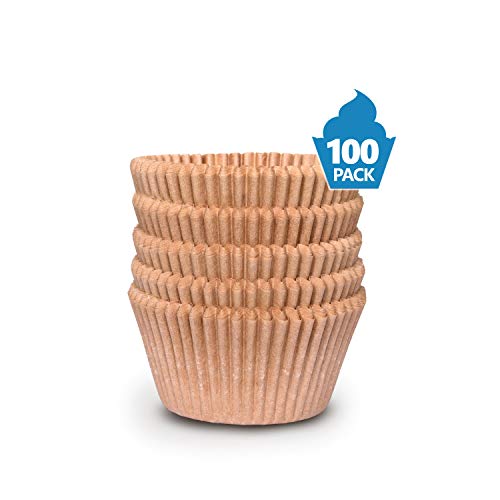 Cupcake Baking Cup Liner - Jumbo Size, Extra Thick, Unbleached Brown Disposable Cup Parchment Liner for Baking- Food Grade & No Smell - Muffin Paper Baking Cups by NextClimb (Pack of 100) - Thumbnail 7