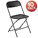 Flash Furniture 10 Pk. HERCULES Series 650 lb. Capacity Premium Black Plastic Folding Chair primary