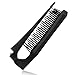 Mini Folding Detangling Brush Hairstyles Teasing Comb for Volume Hair Traval Portable Rattail Comb Backcombing Brush, Stagged 3 Tier TPEE Bristles for Fine Thin Hair, Hair Salon/ Home Use - Purple