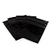 Resealable Mylar Smell Proof Ziplock 3x4 Bags x 100 Pcs (Metallic BLACK, 2.9 x 3.9 in / 7.5 x 10cm) for Food Storage, Sample, Cute Packaging by HallGEMs