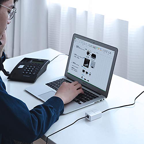 image for 10 Pack RJ11 6P4C Inline Coupler, Uvital Modular Female to Female Stra