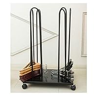 LRRJJ Clothes Hanger Organizer Rack with Wheels, Stainless Steel Clothes Hanger Stacker Hanger Storage Organiser Stand Screw Together Assembly for Clothing Store Empty Hanger Laundry Rooms