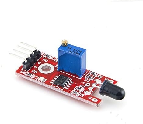 IDUINO IR Flame Detection Sensor Module Fire Detection Fire Alarm for Arduino and Raspberry Pi