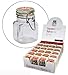 Grant Howard 3.4-Ounce Square Clear Glass Spice Jar, Set of 24, Small