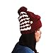 Alexstudio Women's Fashion Women Girl Warm Winter Knitted Hats Outdoor Mask Cap (Wine Red)