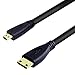 BronaGrand Micro HDMI Male Type D to Type C Mini HDMI Male Connector Adapter Cable Cord Black（2pcs）