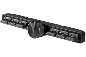 Vernijtrdy Wireless 7 Keys LED Car Controller Remote Control Answer for Multimedia Volume Adjustment for Multimedia Navigatio