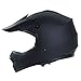 IV2 Youth/Kid Size Matte Black High Performance Motocross, ATV, Dirt Bike Helmet [DOT] - Large
