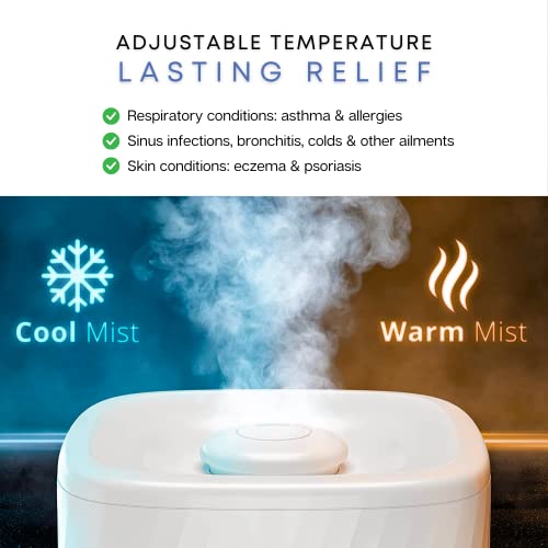 MIKO Humidifier With Cool and Warm Mist, Ultrasonic Humidifiers for