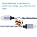 Sundix 3 Pack 10FT Extra Long Nylon Braided Lightning to USB Sync Cable Cord Charger with Aluminum Connector for iPhone 6/6s/6 plus/6s plus, 5c/5s/5, SE, iphone 7/7 plus, iPad /iPod(White)