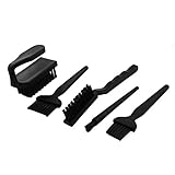 uxcell 5PCS Black Plastic Handle Conductive Ground ESD Anti Static Brush