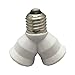 SmartDealsPro® 12-Pack E27 Y Shape 1 Male to 2 Female LED Light Splitter Bulb Base Adapter Lamp Holder Converter
