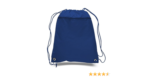 royal blue drawstring bag