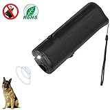 LibbyPet Ultrasonic Dog Repeller Durable Dog Trainer Device 3 in 1 Anti Barking Stop Bark Handheld (Black)