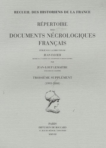 Répertoire des documents nécrologiques français