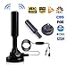TV Antenna Indoor HD Digital Television Antenna 80-120 Miles Long Range Reception with Amplifier Signal Booster for 4K HD 1080P VHF UHF Local TV Channels Support All Digital Televisions