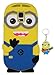 Galaxy S5 Case, Cute 3D Cartoon Lovely Despicable Me Minion Minions Soft Gel Rubber Silicone Protective Skin Case Cover for Samsung Galaxy S5 ( 2 Eyes, Blue )