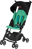 gb Pockit+ Lightweight Baby Stroller, Umbrella Stroller, Collapsible, Travel-Friendly, Folds into Backpack, Fits in Overhead Compartments, Reclining Seat, UPF50+ Sun Canopy, Laguna Blue