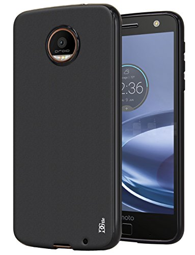 Moto Z Force Case, DGtle Anti-Scratches [Matte] TPU Gel Premium Slim Flexible Soft Bumper Rubber Protective Case Cover for Motorola Moto Z Force Droid (Black)