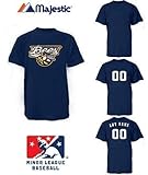 Burlington Bees 100% Cotton Crewneck Official Minor League Replica MiLB Jersey (Youth & Adult) *CUSTOMIZATION AVAILABLE