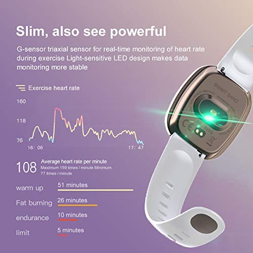 Fitness Tracker Watch, Heart Rate Blood Pressure Oxygen Monitor Watch, Waterproof Health Exercise Activity Tracker with Step Calorie Counter, Sports Business Watch Gifts for Women Men - Thumbnail 7