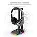 Blade Hawks RGB Gaming Headphone Stand with 3.5mm AUX and 2 USB Ports, Durable Headset Stand Holder for Bose, Beats, Sony, Sennheiser, Jabra, JBL, AKG, Fancy Gaming Accessories – HS18thumb 3