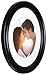 Gallery Solutions 11x14 Black Oval Wall Frame Matted to Display 8x10 Image