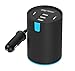 SHARKK 5 Port USB High Speed Car Charger Cupholder Universal 5 Port High Capacity Smartport USB Outlet With Retractable Power Plug. Perfect Travel Plug