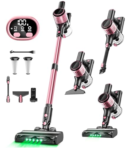 VICEASE Cordless Vacuum Cleaner, 8 in 1 Powerful Suction Lightweight Vacuum Cleaner