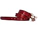 MoYoTo Women 1.10″ Thin Genuine Leather Fashion Bee Designer Buckle Belt With Pearl (Red)