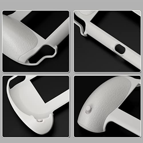 New Grips Hand Grip Compatible Durable Joypad Plastic Flexible Hand Grip Compatible with for PS Vita PSVita Playstation Vita 1000 (PCH-1000) White
