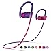 LETSCOM Bluetooth Headphones V5.0 IPX7 Waterproof, Wireless Sport Earphones, HiFi Bass Stereo Sweatproof Earbuds W/Mic, Noise Cancelling Headset for Workout, Running, Gym, 8 Hours Play time