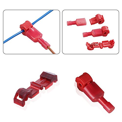 Metra Combo Pack: 100 T-Tap & Male Quick Disconnect Wire Connectors - 16-14 AWG 10 thumbnail image