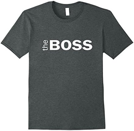 Mens The Boss T-Shirt Medium Dark Heather