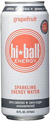 Hiball Energy Sparkling Water, Grapefruit, 16 Ounce (Pack of 12) - coolthings.us